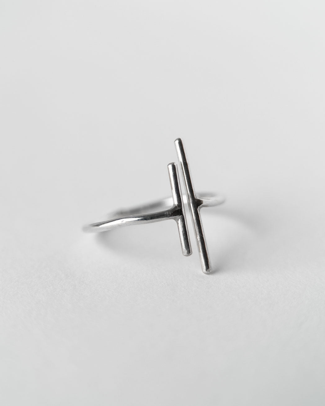 BAR ring - silver - 925 sterling - tunn